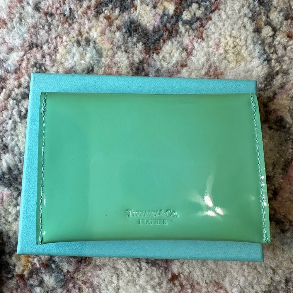 TIFFANY & Co. LEATHER ENVELOPE with box & tissue paperđź’ŽAuthentic - Picture 2 of 14